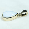 Gold Opal Pendant Side View