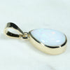 Gold Opal Pendant Side View