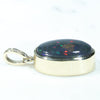 Gold Opal Pendant Side View