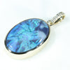 10k Gold - Solid Lightning Ridge Black Opal- natural Diamonds
