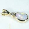 Gold Opal Penadnt Side View