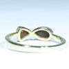 Solid Opal Gold Ring Rear View