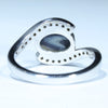 Solid Opal White Gold Ring Rear View