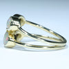 Gold Opal Ring Side View