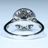 White Gold Opal Ring Under Carriage View