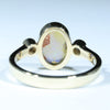 Solid Opal Gold Ring Rear View