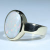 10k Gold - Solid Lighting Ridge White Opal