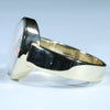 Gold Opal Ring Side View