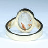 Solid Opal Gold Ring Rear View
