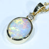 18k Gold - Solid Lighting Ridge Dark Opal - Natural Diamond