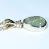 Gold Opal Pendant Side View