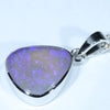 Lightning Ridge Dark Opal 14k White Gold Pendant (14mm x 12mm) Code - AA135