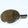 Gold Opal Pendant Side View