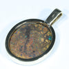 Solid Opal Gold Pendant Rear View
