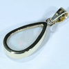 Gold Opal Pendant Rear View