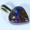 Gold Opal Pendant Side View