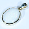 10k Gold - Solid Coober Pedy White Opal