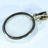 Solid Opal Gold Pendant Rear View