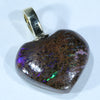 Heart Shape Opal Matrix Gold Pendant (12mm x 15mm) Code - AA141