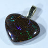 Heart Shape Opal Matrix Gold Pendant (12mm x 15mm) Code - AA143