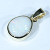 10k Gold - Solid Coober Pedy White Opal