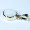 Gold Opal Pendant Side View