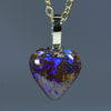 Natural Australian Opal Matrix Gold Pendant