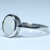 Sterling Silver - Solid Lightning Ridge White Opal