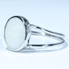Sterling Silver  - Solid Coober Pedy White Opal