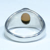 Solid Opal Men's Ring Rear View