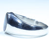 Natural Boulder Opal Mens Silver Ring - Size 9.5 Code - SM169