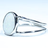 Sterling Silver - Solid Coober Pedy white Opal