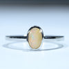 Natural Australian Boulder Opal Silver Ring