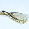 Gold Opal Pendant Side View