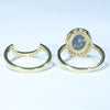 Gold Opal Ring Set Rear View