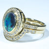Easy Wear Gold Opal Wedding Ring Set Design