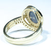 Gold Solid Opal Ring Rear View