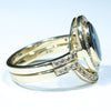 Opal Engagement Ring and Wedding Band Set to Fit Together