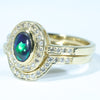 Easy Wear Gold Opal Wedding Ring Set Design