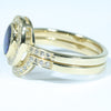 Gold Opal Ring Wedding Set Bands are Designed to fit Each Other