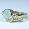 Easy Wear gold Opal Wedding Ring Set Design