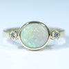 Opal Engagement Ring On its Own