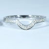 Natural Solid Australian Boulder Opal and Diamond 18K Gold Ring  Wedding Set - Size 7  US Code - EM37