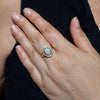 Natural Australian Opal and Diamond Gold Ring Size 7 Code - EM119