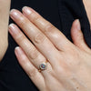 Australian Solid Boulder Opal and Diamond Gold Ring - Size 6.25 US Code EM14
