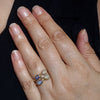 Queensland Boulder Opal and Diamond Gold Ring Size - 6.5 US Code  EM150