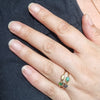 Queensland Boulder Opal and Diamond Gold Ring Size - 6 US Code  EM99
