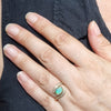 Queensland Boulder Opal and Diamond Gold Ring Size - 6.5 US Code  EM151