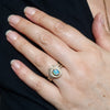 Australian Boulder Opal & Diamond Gold Engagement and Wedding Ring Set - Size  7 US Code DWB14