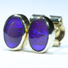 10k Gold - 2 Solid Queensland Boulder Opal